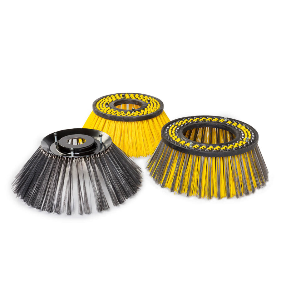 Gutter brushes and cleaning brushes